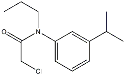 2-chloro-N-(3-isopropylphenyl)-N-propylacetamide Struktur