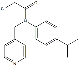 2-chloro-N-(4-isopropylphenyl)-N-((pyridin-4-yl)methyl)acetamide Struktur