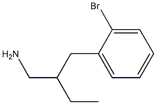 3-(2-Bromo-phenyl)-2-ethyl-propylamine Struktur