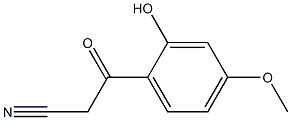 3-(2-hydroxy-4-methoxyphenyl)-3-oxopropanenitrile Struktur