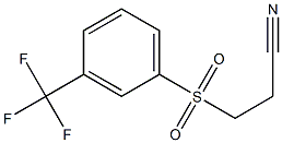 3-(3-(trifluoromethyl)phenylsulfonyl)propanenitrile Struktur