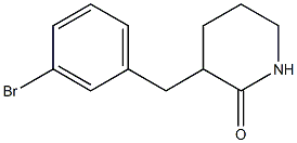 3-(3-bromobenzyl)piperidin-2-one Struktur