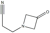 3-(3-oxoazetidin-1-yl)propanenitrile Struktur