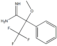 3,3,3-trifluoro-2-methoxy-2-phenylpropanamidine Struktur