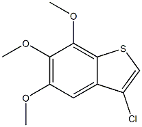 3-chloro-5,6,7-trimethoxybenzo[b]thiophene Struktur