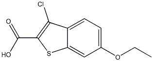 3-chloro-6-ethoxybenzo[b]thiophene-2-carboxylic acid Struktur