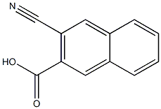 3-cyanonaphthalene-2-carboxylic acid Struktur