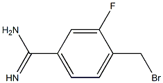 4-(bromomethyl)-3-fluorobenzamidine Struktur