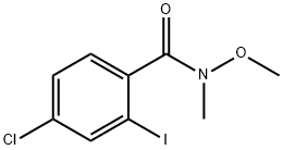 4-chloro-2-iodo-N-methoxy-N-methylbenzamide Struktur