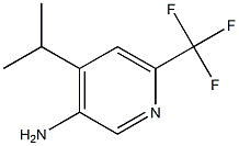 4-Isopropyl-6-trifluoromethyl-pyridin-3-ylamine Struktur