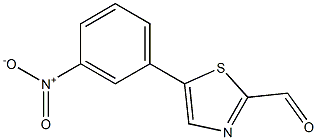 5-(3-nitrophenyl)thiazole-2-carbaldehyde Struktur