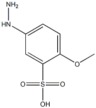 5-hydrazinyl-2-methoxybenzenesulfonic acid Struktur