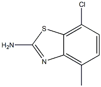 7-chloro-4-methylbenzo[d]thiazol-2-amine Struktur