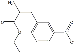 ethyl 2-amino-3-(3-nitrophenyl)propanoate Struktur