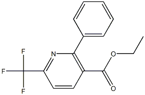 ethyl 2-phenyl-6-(trifluoromethyl)nicotinate Struktur