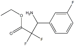 ethyl 3-amino-2,2-difluoro-3-(3-fluorophenyl)propanoate Struktur