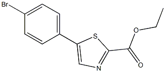 ethyl 5-(4-bromophenyl)thiazole-2-carboxylate Struktur