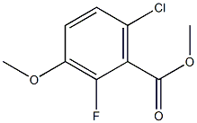 methyl 6-chloro-2-fluoro-3-methoxybenzoate Struktur