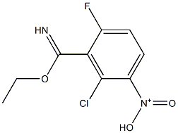 N-(2-chloro-3-(ethoxy(imino)methyl)-4-fluorophenyl)-N-oxohydroxylammonium Struktur