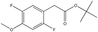 tert-butyl 2-(2,5-difluoro-4-methoxyphenyl)acetate Struktur