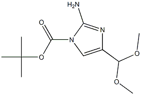 tert-butyl 2-amino-4-(dimethoxymethyl)-1H-imidazole-1-carboxylate Struktur