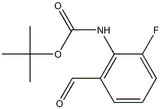 tert-butyl 2-fluoro-6-formylphenylcarbamate Struktur