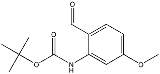 tert-butyl 2-formyl-5-methoxyphenylcarbamate Struktur