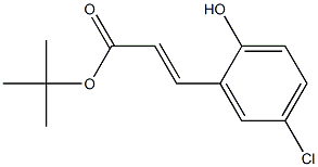 tert-butyl 3-(5-chloro-2-hydroxyphenyl)acrylate Struktur