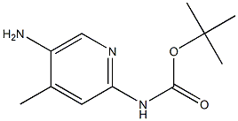 tert-butyl 5-amino-4-methylpyridin-2-ylcarbamate Struktur