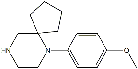 1-(6,9-Diazaspiro[4.5]dec-6-yl)-4-methoxybenzene Struktur