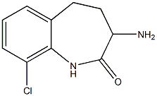 3-amino-9-chloro-1H,3H,4H,5H-benzo[f]azepin-2-one Struktur