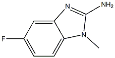 2-Amino-5-fluoro-1-methylbenzimidazole Struktur