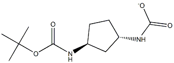 Boc-(1S,3S)-3-aminocyclopentylcarbamate Struktur