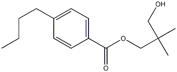 2,2-Dimethyl-1,3-propanediol mono(4-n-butylbenzoate) Struktur