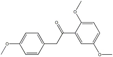 1-(2,5-dimethoxyphenyl)-2-(4-methoxyphenyl)ethanone Struktur