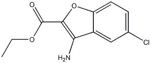 Ethyl 3-amino-5-chlorobenzofuran-2-carboxylate Struktur