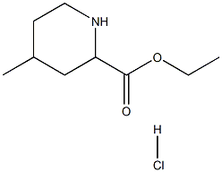 4-methyl-2-Piperidinecarboxylic acid ethyl ester, monohydrochloride Struktur