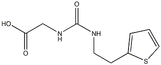 ({[(2-thien-2-ylethyl)amino]carbonyl}amino)acetic acid Struktur