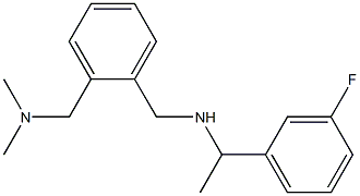 ({2-[(dimethylamino)methyl]phenyl}methyl)[1-(3-fluorophenyl)ethyl]amine Struktur