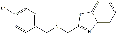 (1,3-benzothiazol-2-ylmethyl)[(4-bromophenyl)methyl]amine Struktur