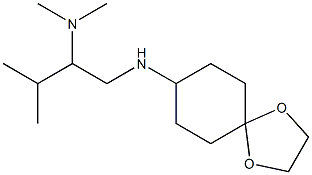 (1-{1,4-dioxaspiro[4.5]decan-8-ylamino}-3-methylbutan-2-yl)dimethylamine Struktur