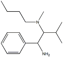 (1-amino-3-methyl-1-phenylbutan-2-yl)(butyl)methylamine Struktur