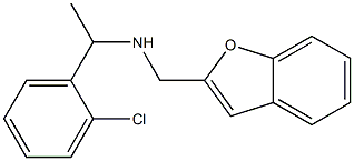 (1-benzofuran-2-ylmethyl)[1-(2-chlorophenyl)ethyl]amine Struktur