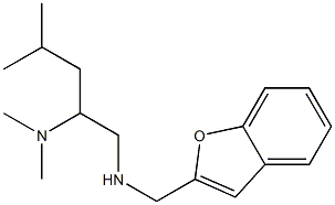 (1-benzofuran-2-ylmethyl)[2-(dimethylamino)-4-methylpentyl]amine Struktur