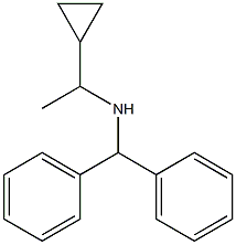 (1-cyclopropylethyl)(diphenylmethyl)amine Struktur