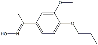 (1E)-1-(3-methoxy-4-propoxyphenyl)ethanone oxime Struktur