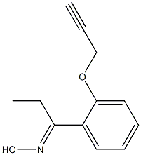 (1E)-1-[2-(prop-2-ynyloxy)phenyl]propan-1-one oxime Struktur