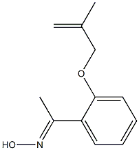 (1E)-1-{2-[(2-methylprop-2-enyl)oxy]phenyl}ethanone oxime Struktur