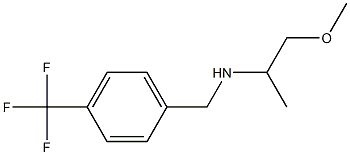 (1-methoxypropan-2-yl)({[4-(trifluoromethyl)phenyl]methyl})amine Struktur