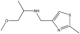 (1-methoxypropan-2-yl)[(2-methyl-1,3-thiazol-4-yl)methyl]amine Struktur